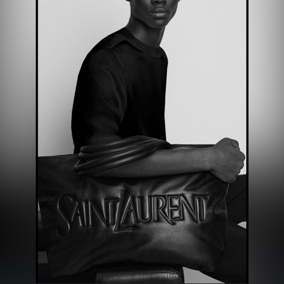 Saint Laurent Black Quilted Leather Tote Bag - Picture 3 of 10